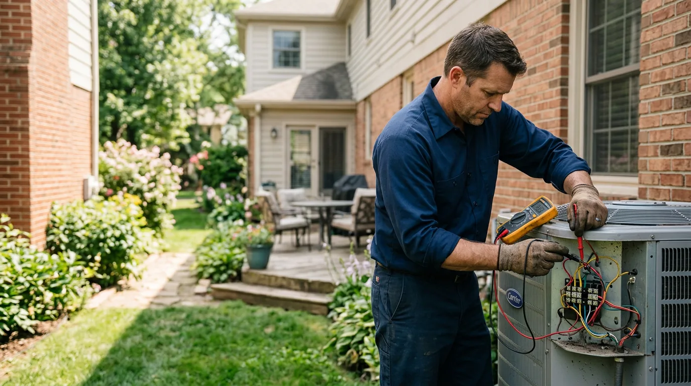 HVAC technician working near Kyburz, CA